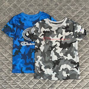 2 pcs, Boys Champion T-Shirts, camouflage, Size 5/6